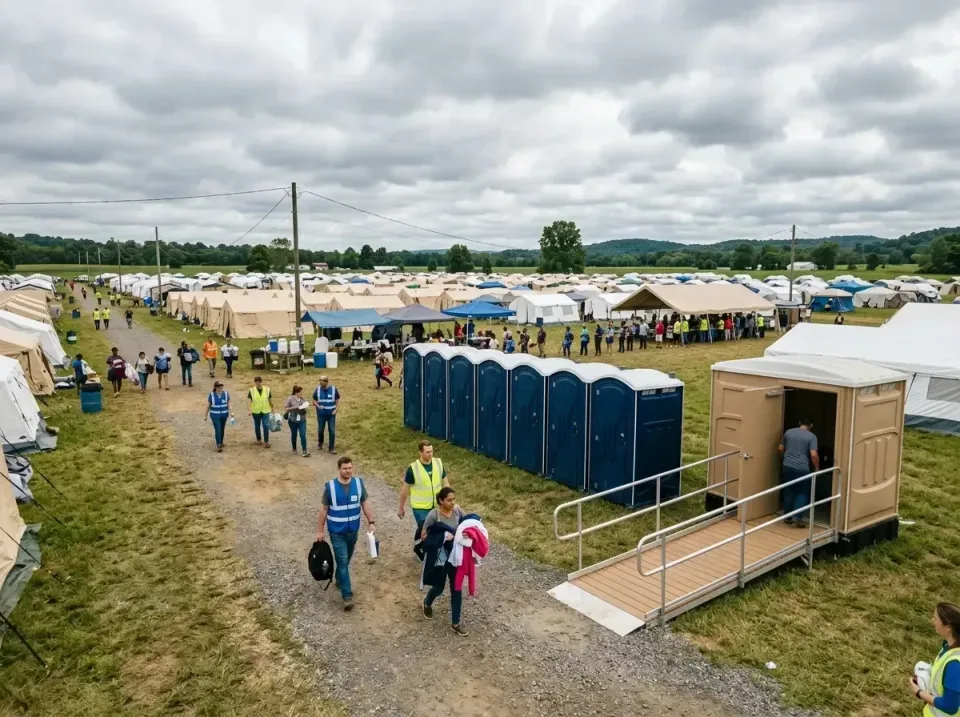 disaster-relief-camp-restrooms-010 — frequently asked questions, Dumpster & Portable Bathrooms Rental in Delshire, OH